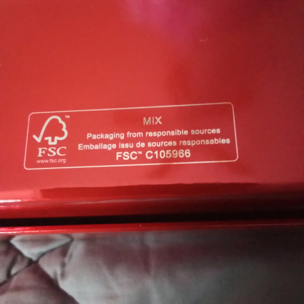 BOX ONLY Jimmy Choo I Want Choo Red Glitter Luxury Fragrance Storage Box
